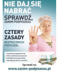 Nie daj się nabrać. sprawdź, zanim podpiszesz kampania 2014