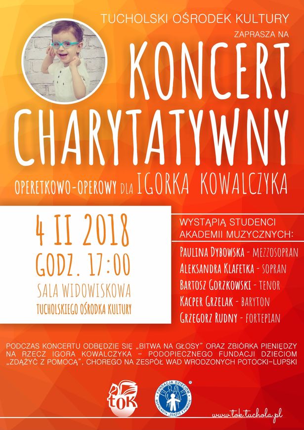 Koncert dla Igorka 4.02.2018 TOK Tuchola