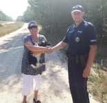 Znaleziony pies Cekcyn 08.2018 fot. KPP Tuchola