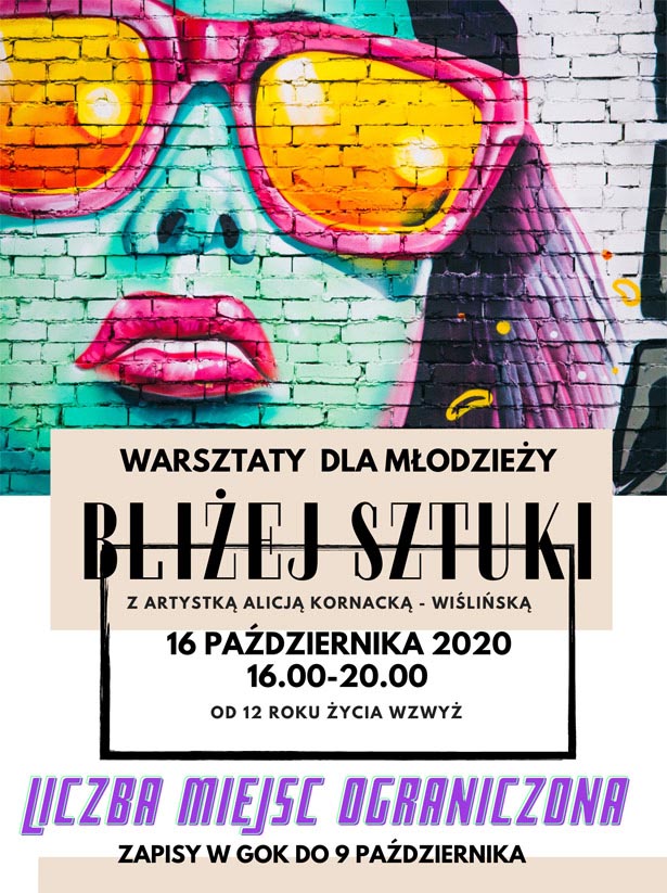 BLIŻEJ SZTUKI warsztaty GOK Gostycyn 2020