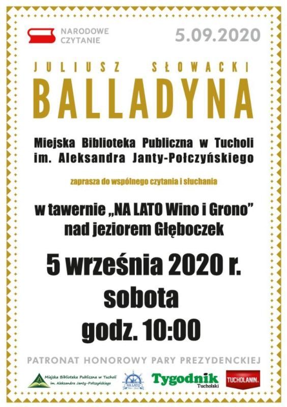 NArodowe Czytanie 2020 plakat