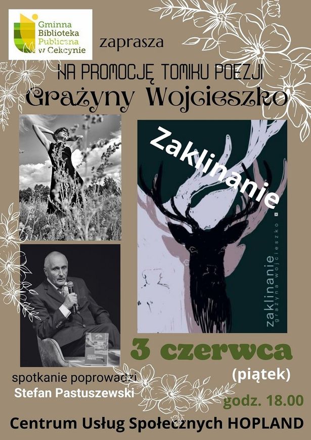 Promocja tomiku poezji 'Zaklinanie' Grażyny Wojcieszko 06.2022
