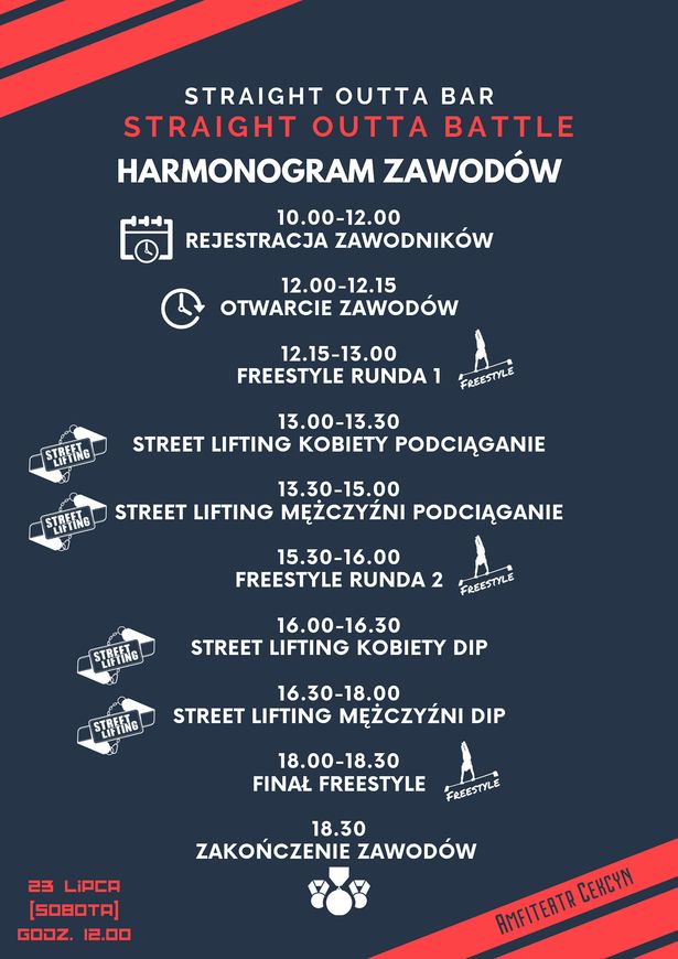 Straight Outta Battle - harmonogram
