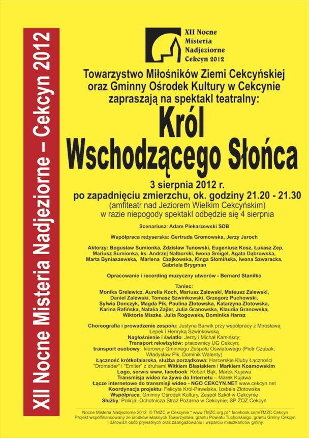 XII Nocne Misteria Nadjeziorne – Cekcyn 2012