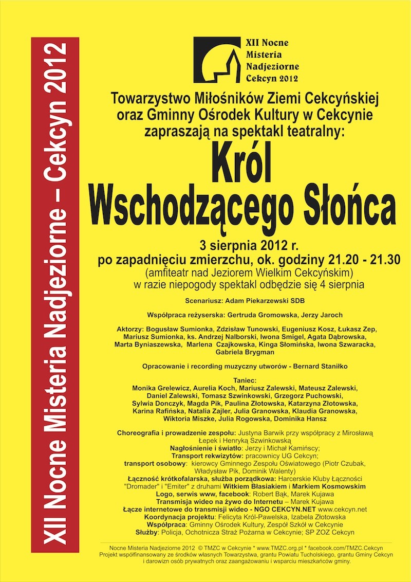XII Nocne Misteria Nadjeziorne – Cekcyn 2012