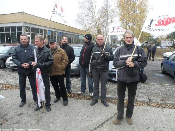 Tucholscy związkowcy w obronie kolegów z bydgoskiego Zachemu