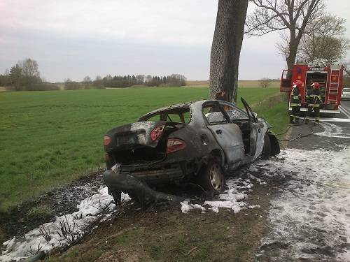 Spłonął samochód – zginęła jedna osoba