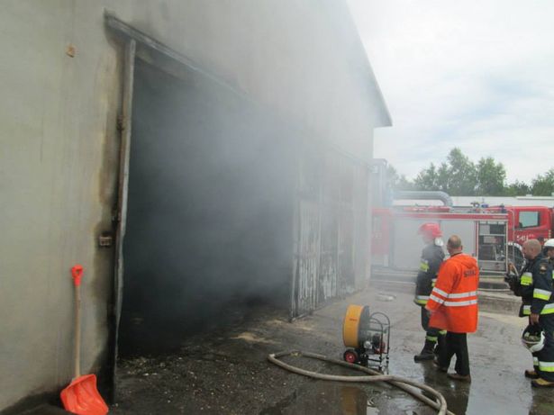 Pożar w Okoninach Nadjeziornych