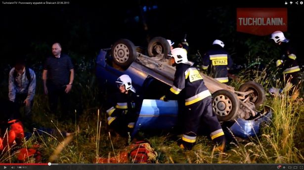 Wypadek w Śliwicach WIDEO – tylko na Tucholanin.pl