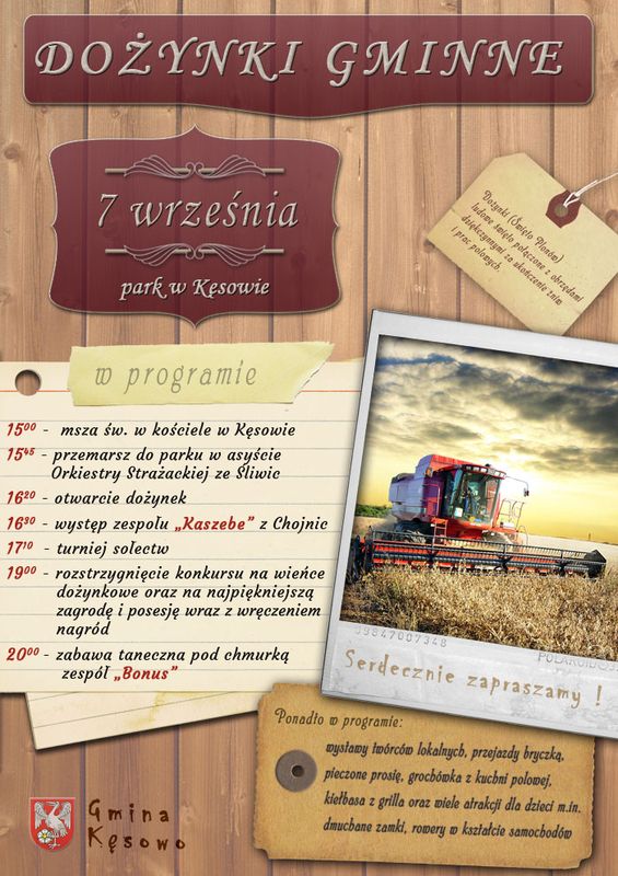 Dożynki w gminie Kęsowo