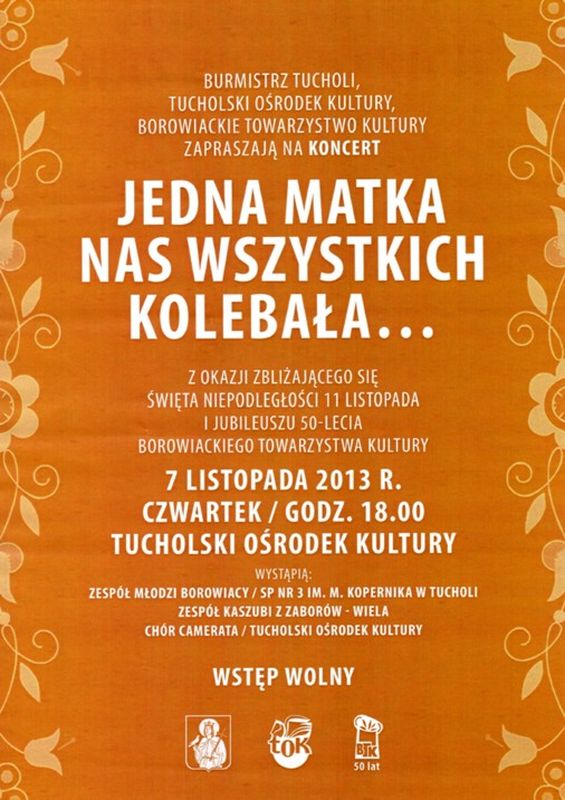 „Jedna Matka nas wszystkich kolebała” koncert w TOK
