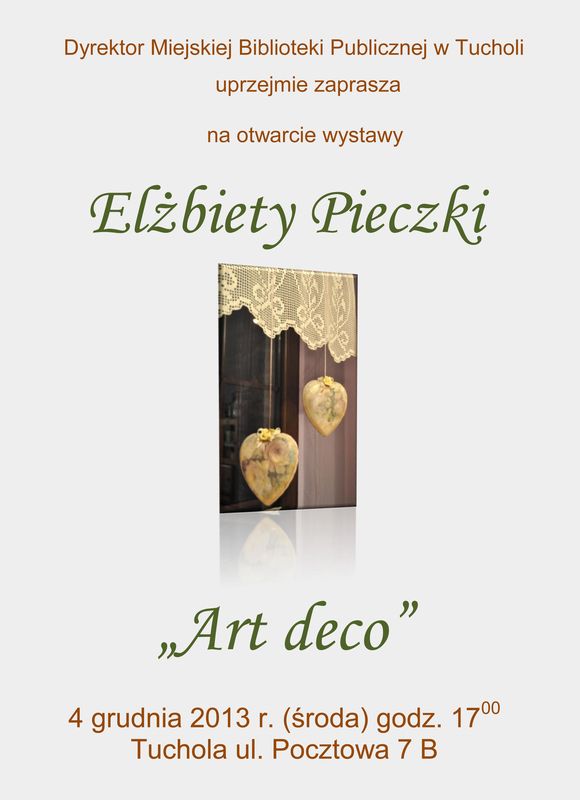 Art Deco – wystawa w tucholskiej bibliotece miejskiej