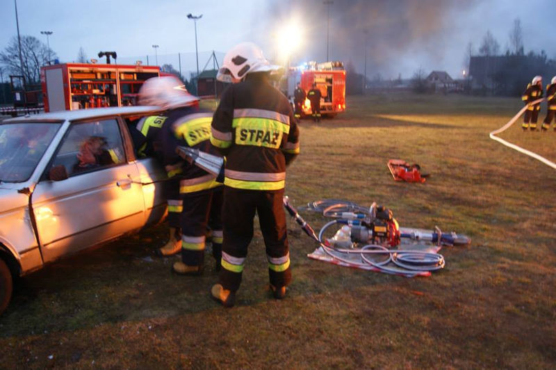 Pokaz OSP Śliwice w przeddzień finału WOŚP (ZDJĘCIA)