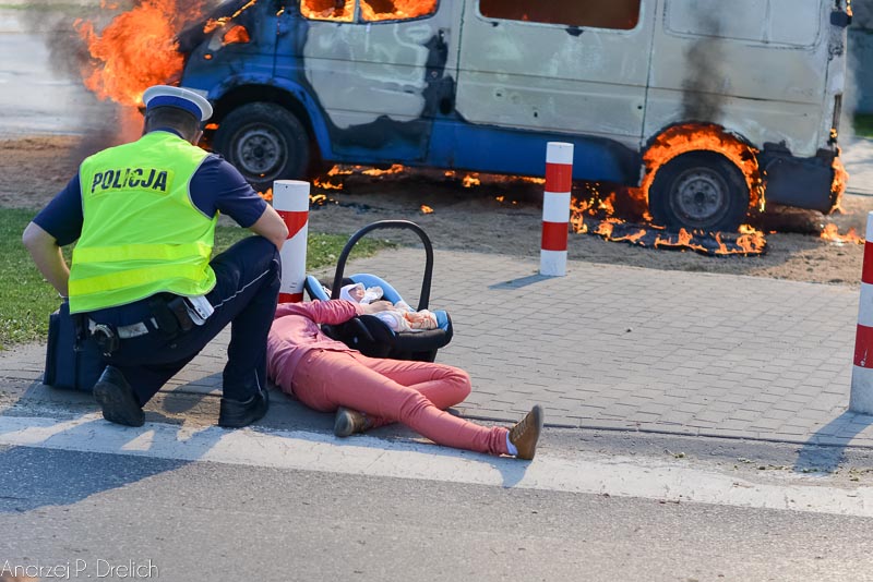 Zablokowana ul. Świecka w Tucholi