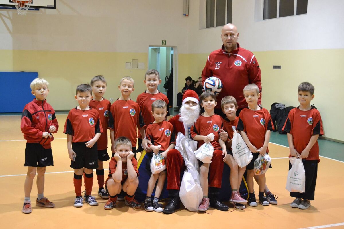 Święty Mikołaj w piłkarskim przedszkolu