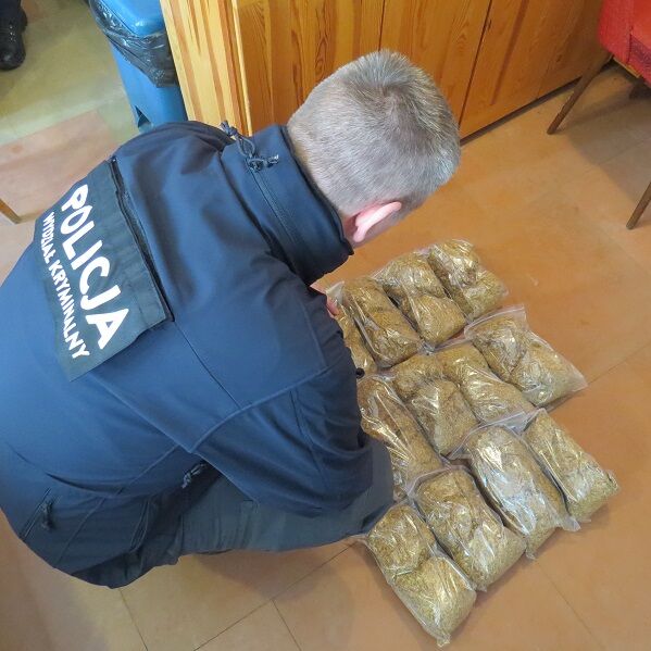 60 kilogramów tytoniu w bagażniku