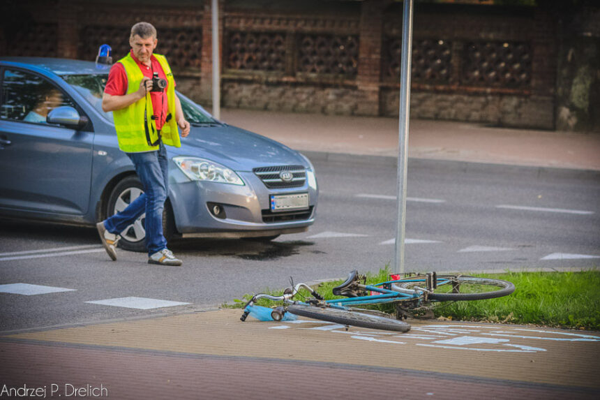 Potrącenie rowerzysty (ZDJĘCIA)