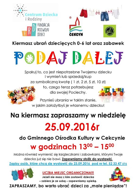 Podaj dalej ponownie w Cekcynie