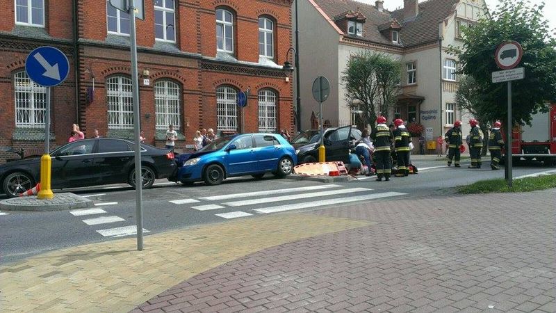 Wypadek w centrum Tucholi (ZNAMY WIĘCEJ SZCZEGÓŁÓW)