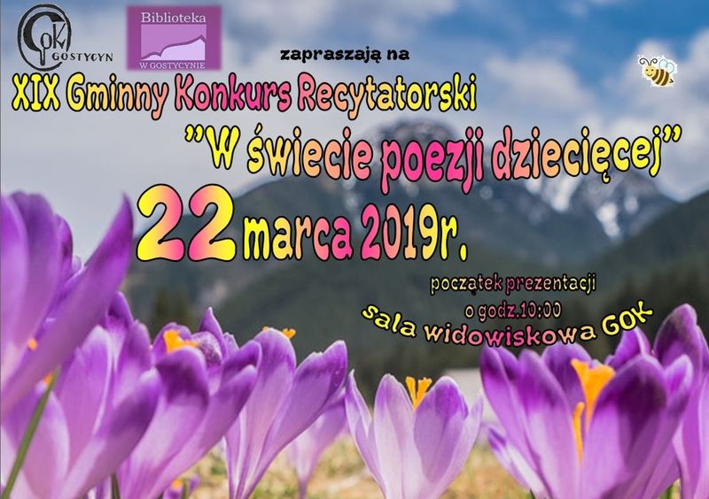 Konkurs recytatorski „W świecie poezji dziecięcej”