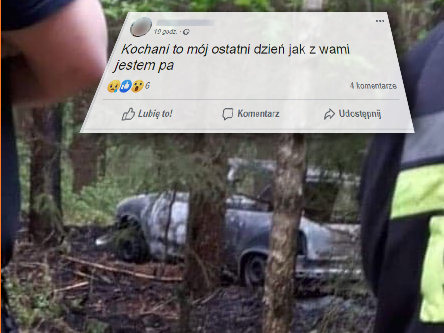 Kogo znaleziono w spalonym aucie?