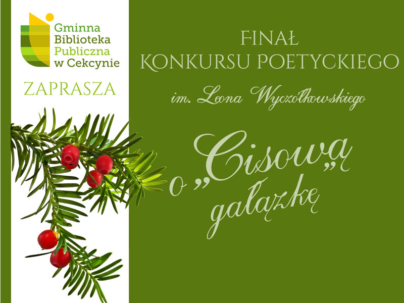 Finał konkursu poetyckiego o „Cisową gałązkę”