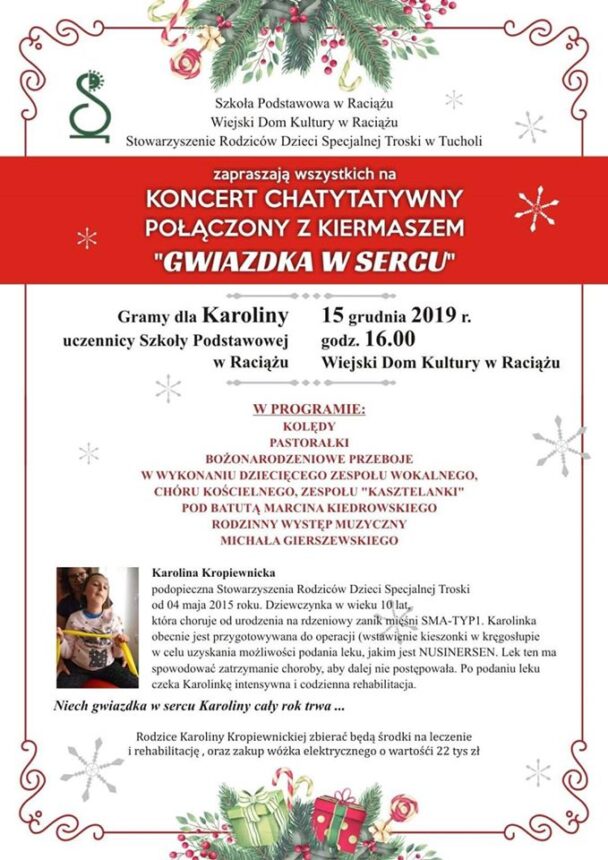 Niech gwiazdka w sercu Karoliny cały rok trwa…