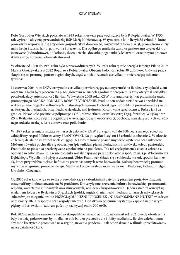 Szersza Historia Koła_KGW Bysław