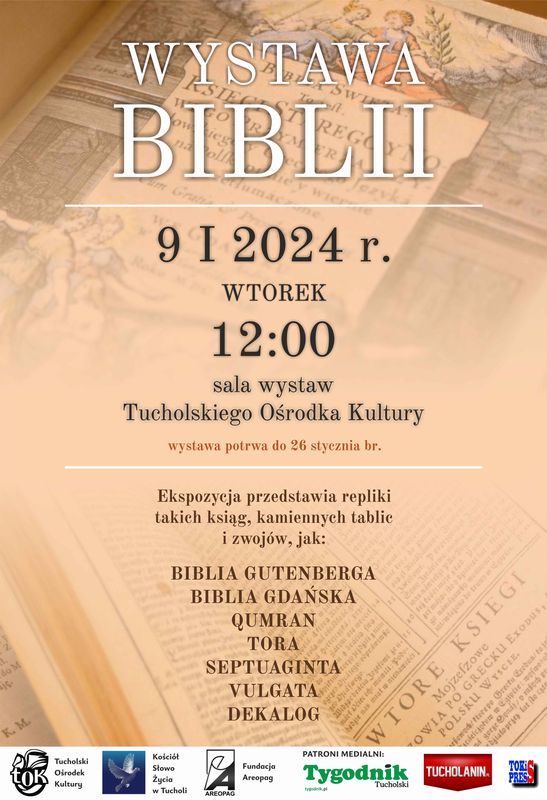 Wystawa Biblii w Tucholskim Ośrodku Kultury