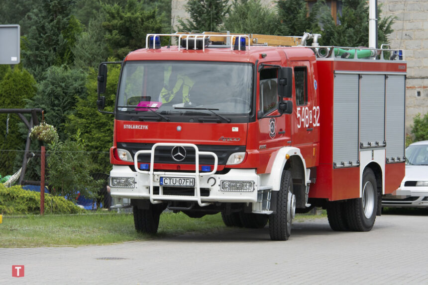Spadł pracując na rusztowaniu