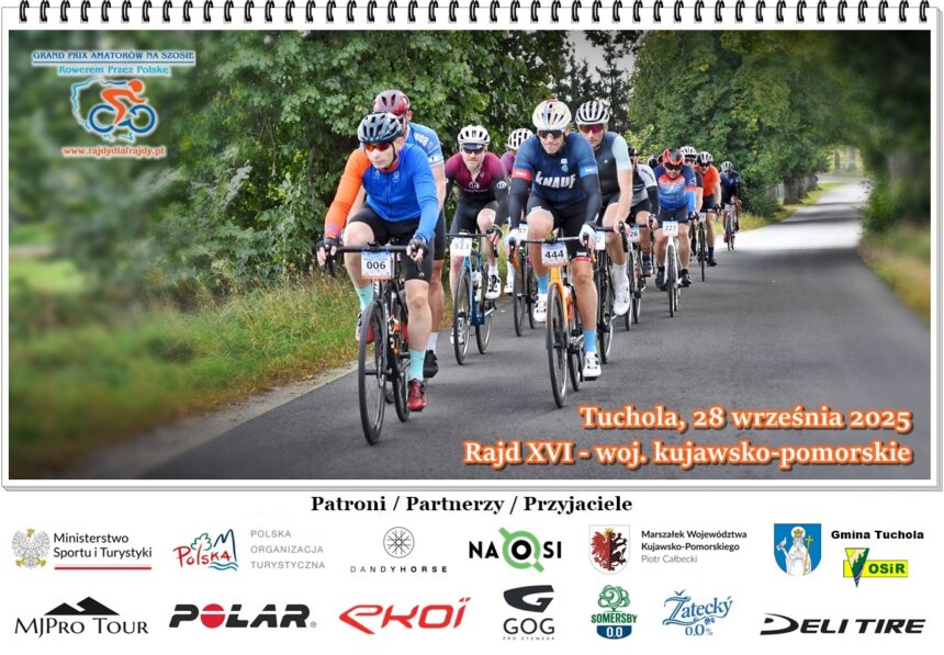 Tuchola ponownie przyjmie uczestników ogólnopolskiego rajdu rowerowego
