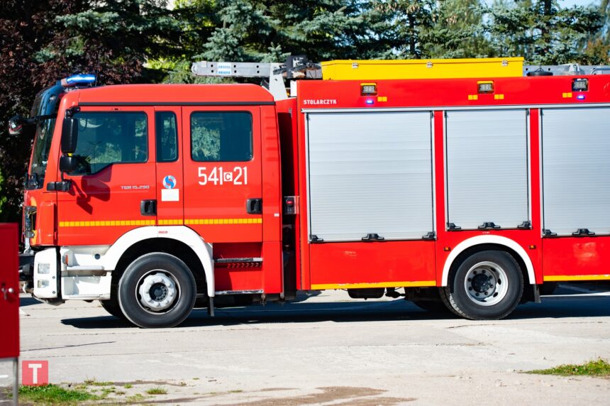 Ćwiczenia ewakuacyjne i pokaz gaśniczy w firmie Afpro Filters w Tucholi