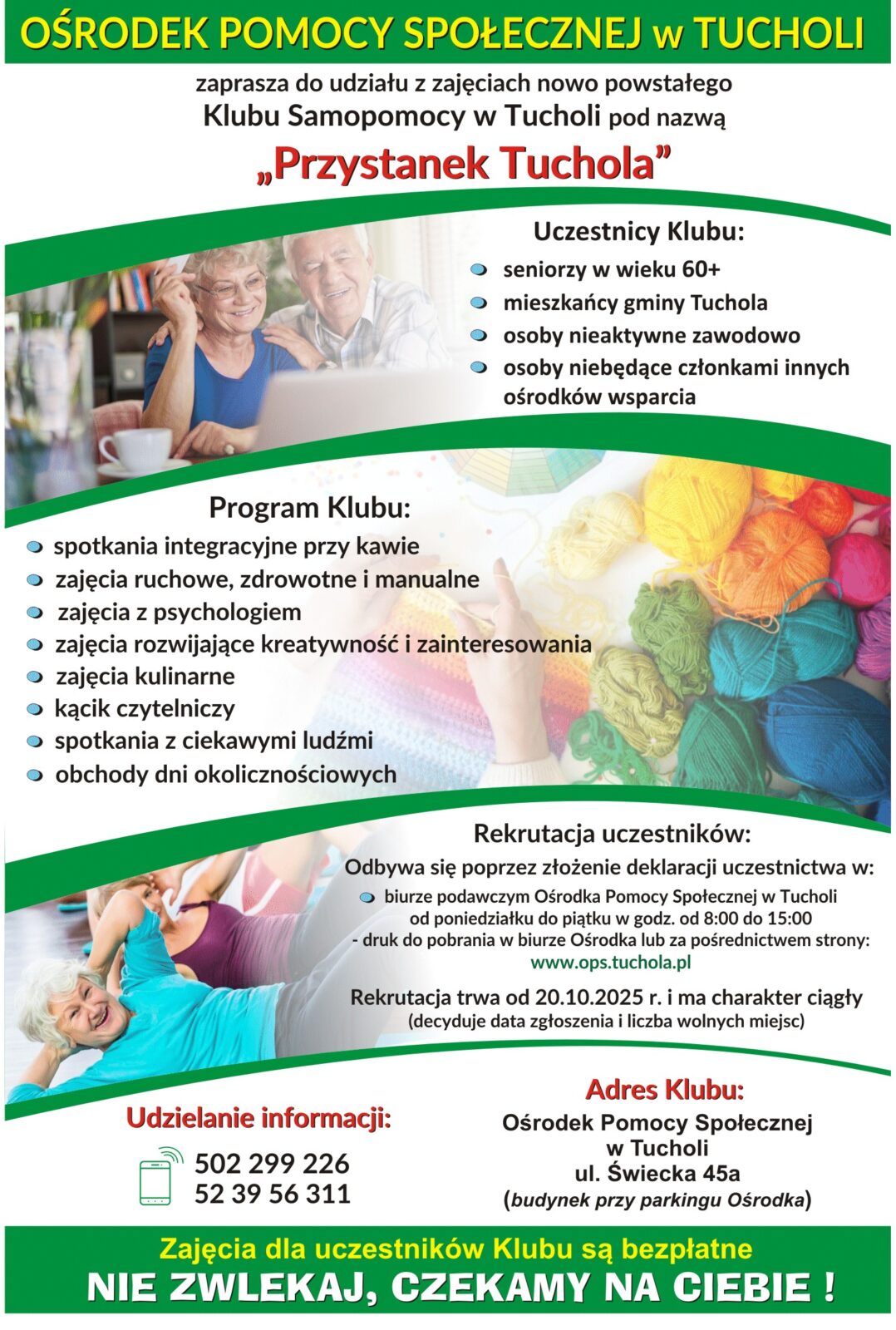„Przystanek Tuchola” – Twój klub samopomocy!