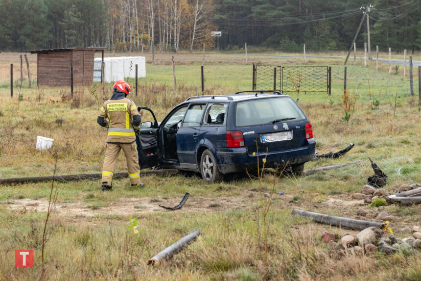 Był nietrzeźwy w chwili zatrzymania. Passatem uderzył w słup
