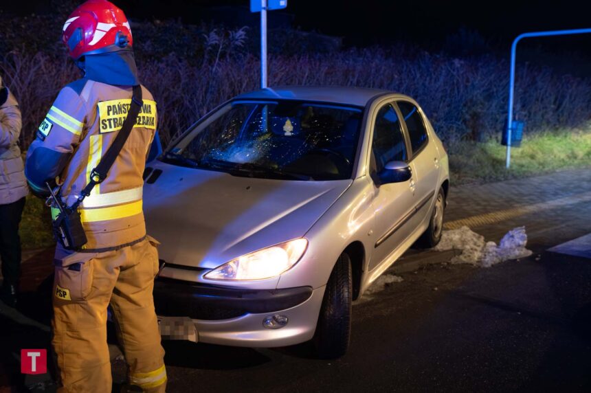 Potrącenie nastolatka na przejściu dla pieszych w Tucholi
