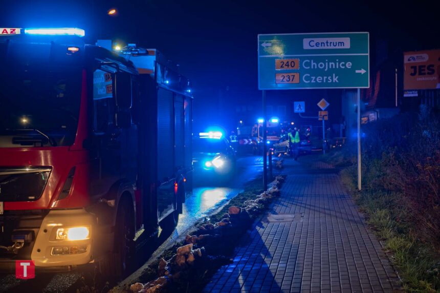 Potrącenie nastolatka na przejściu dla pieszych w Tucholi