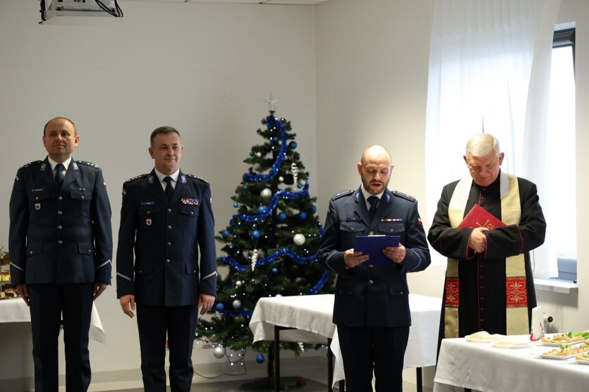Wigilijne spotkanie w Komendzie Powiatowej Policji w Tucholi