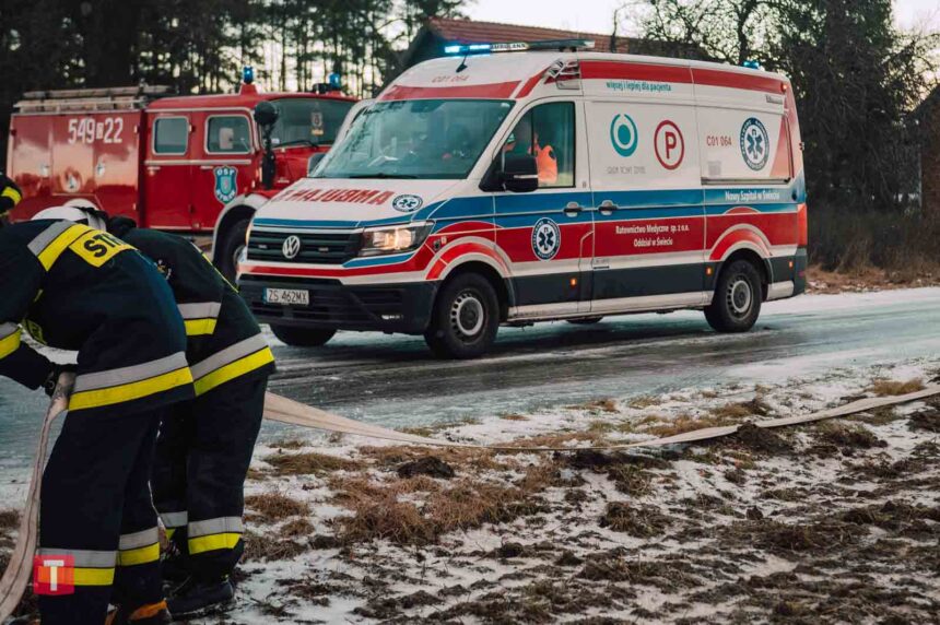 Po pożarze nie może wrócić do domu (ZDJĘCIA)